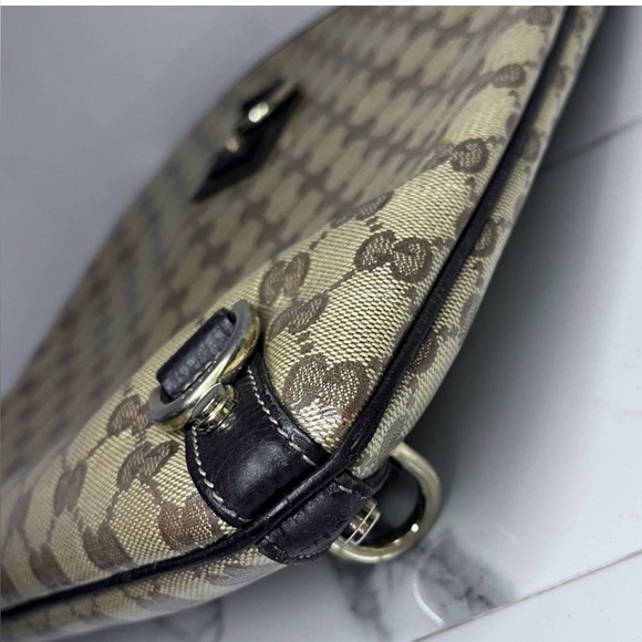 Sale ‼️Gucci Tan and Brown Monogram Shoulder Bag - Picture 11 of 15